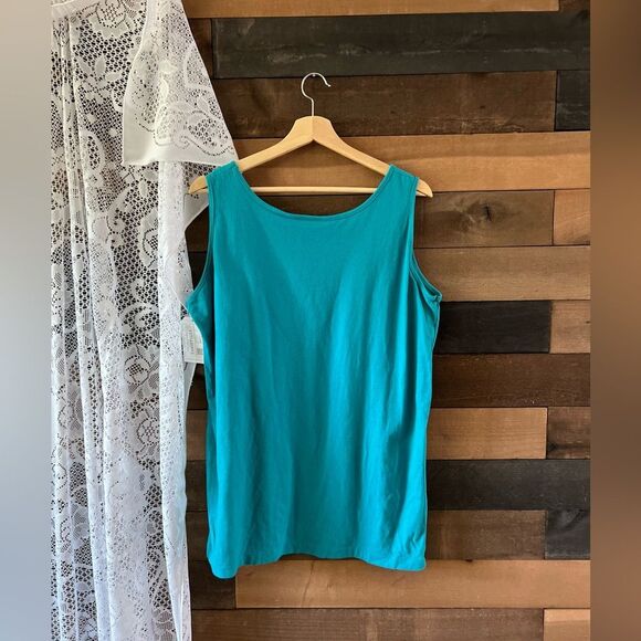 Vintage 90s Northern Reflections Lake Side Flowers Chair Quilt Nature Tank Top - Picture 3 of 7